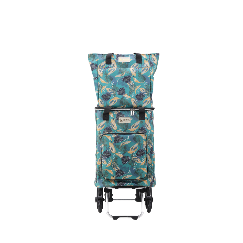Folding Luggage Cart with Stair Climbing Wheels – Travel Easy