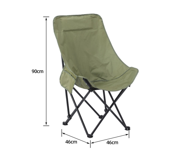 Moon Camping Chair – Portable Folding Moon Chairs with Carry Bag, Heavy-Duty 600D Oxford Fabric, Supports 330lbs for Outdoor Travel, Picnic, Beach, Fishing