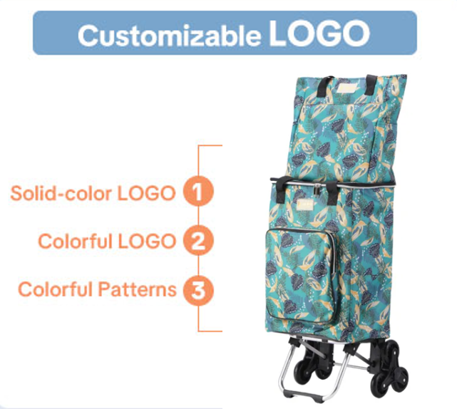 Folding Luggage Cart with Stair Climbing Wheels – Travel Easy
