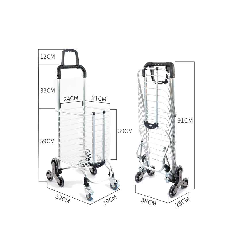 Foldable Laundry Cart | Strong Bird 8-Wheel Stair Climber