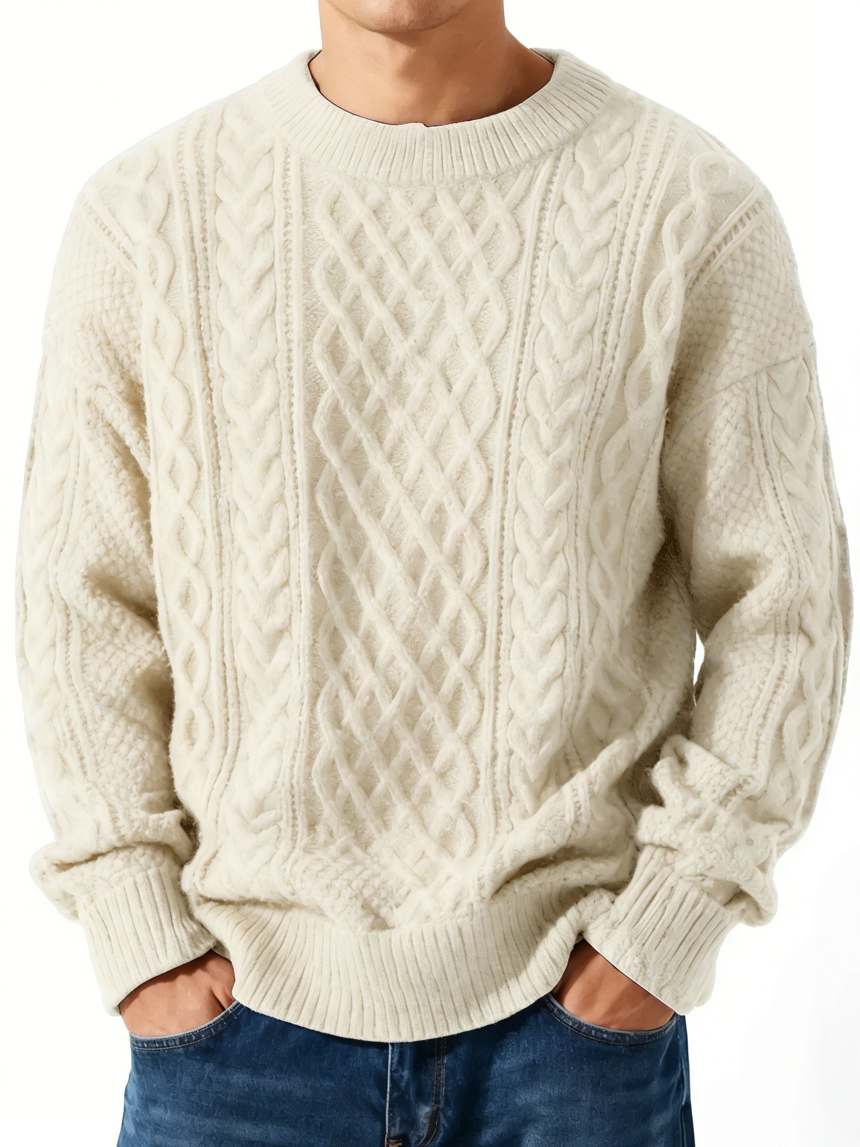 🎄 Clearance Sale 🔥 100% Premium Cashmere Men's Sweater — Classic and Timeless Style