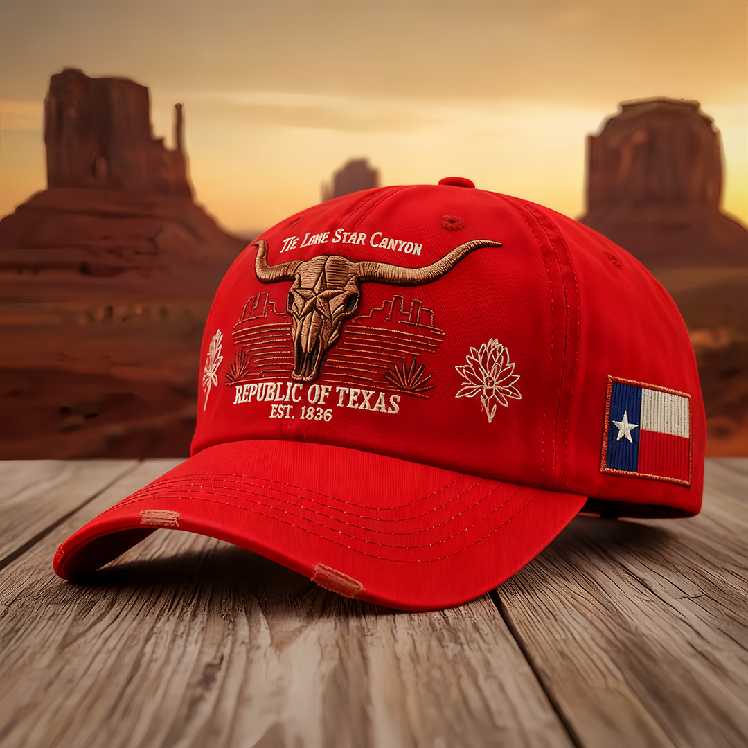 🎩 Republic of Texas "Lone Star Canyon" Vintage Cap 🌵