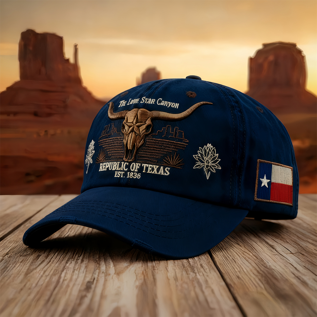 🎩 Republic of Texas "Lone Star Canyon" Vintage Cap 🌵
