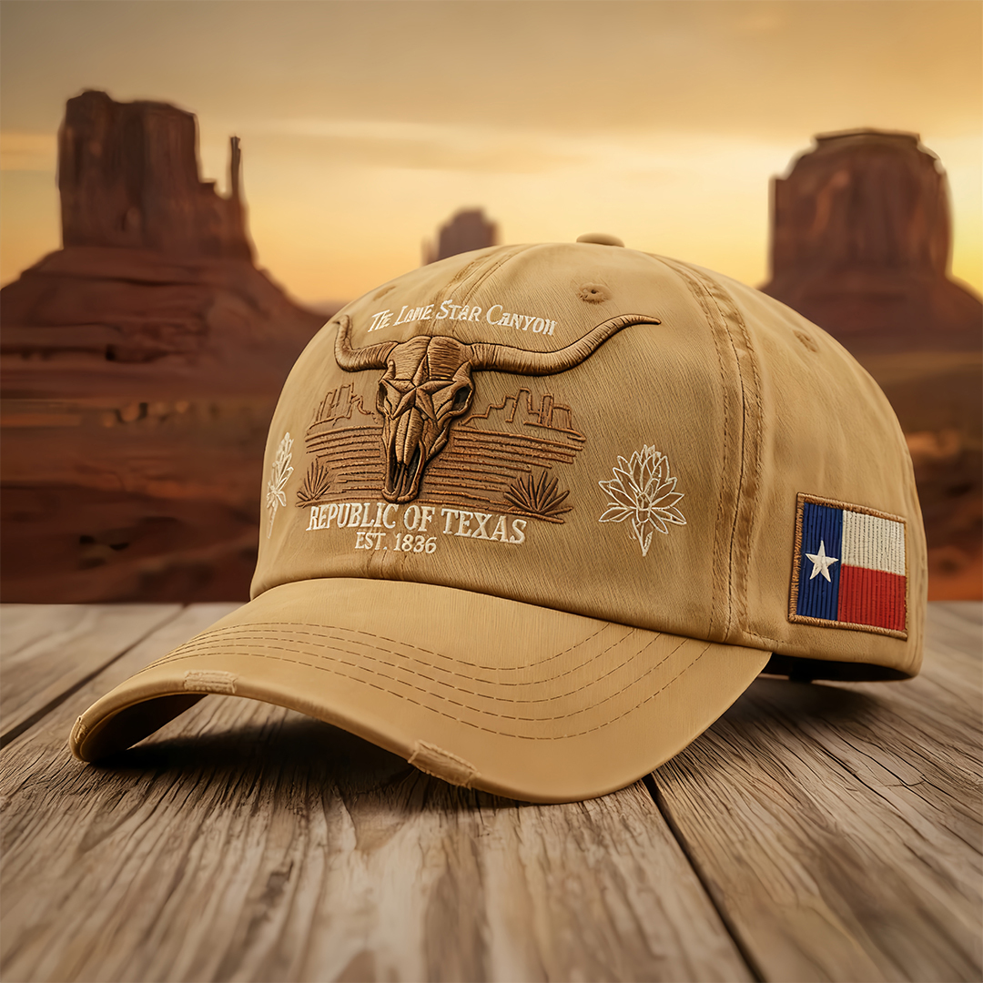 🎩 Republic of Texas "Lone Star Canyon" Vintage Cap 🌵
