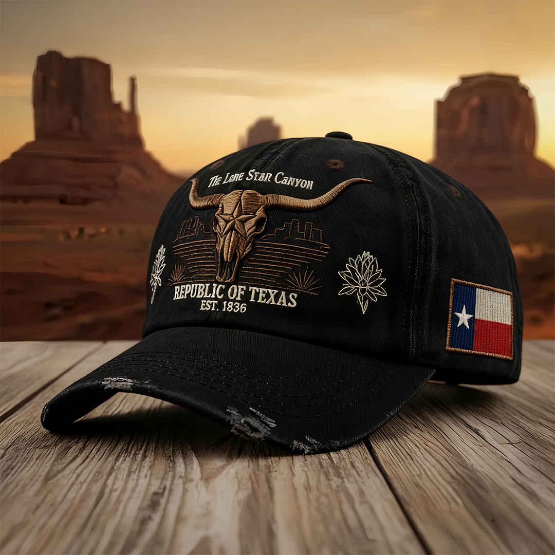 🎩 Republic of Texas "Lone Star Canyon" Vintage Cap 🌵
