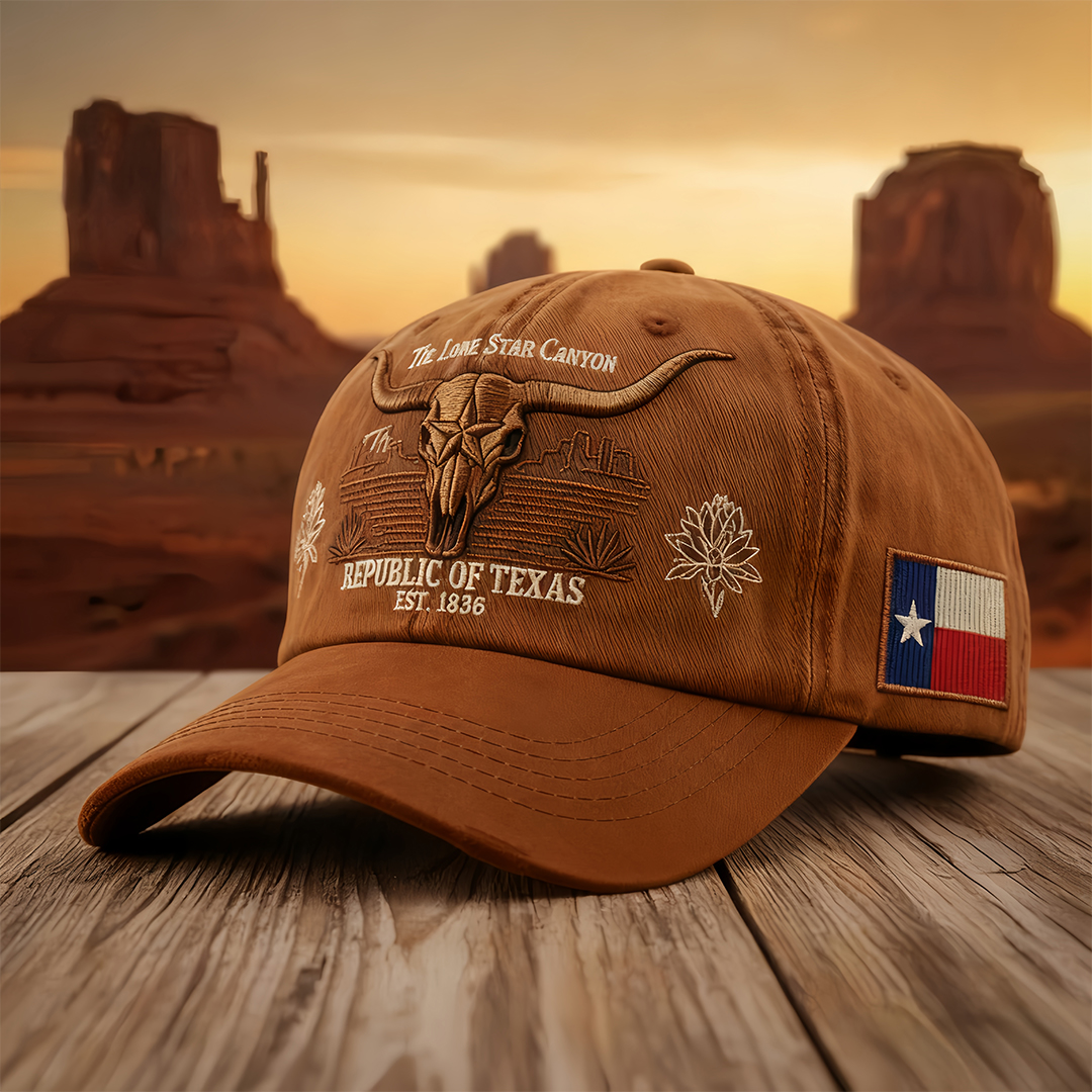🎩 Republic of Texas "Lone Star Canyon" Vintage Cap 🌵