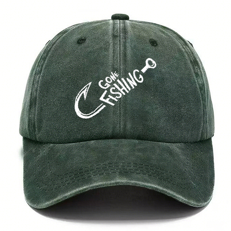 Going Fishing Cap— Vintage Washed Baseball Cap