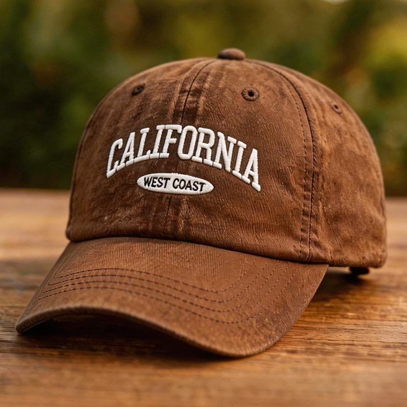 CALIFORNIA WEST COAST-Vintage Washed Baseball Cap
