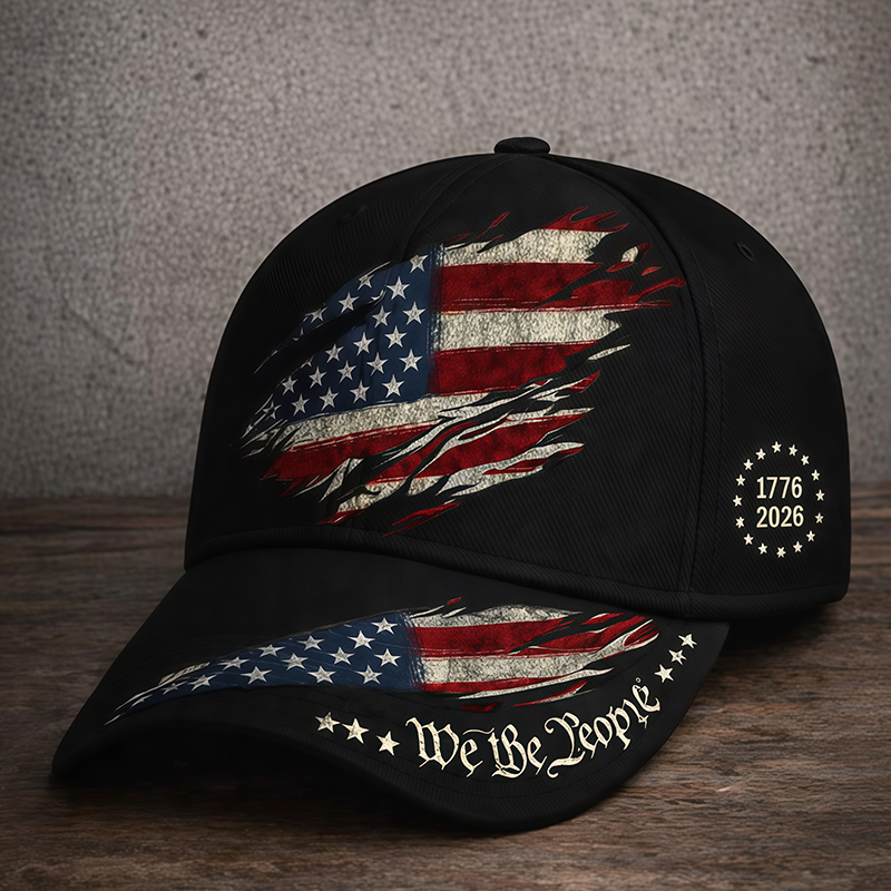 1776–2026 Patriotic We The People Baseball Cap