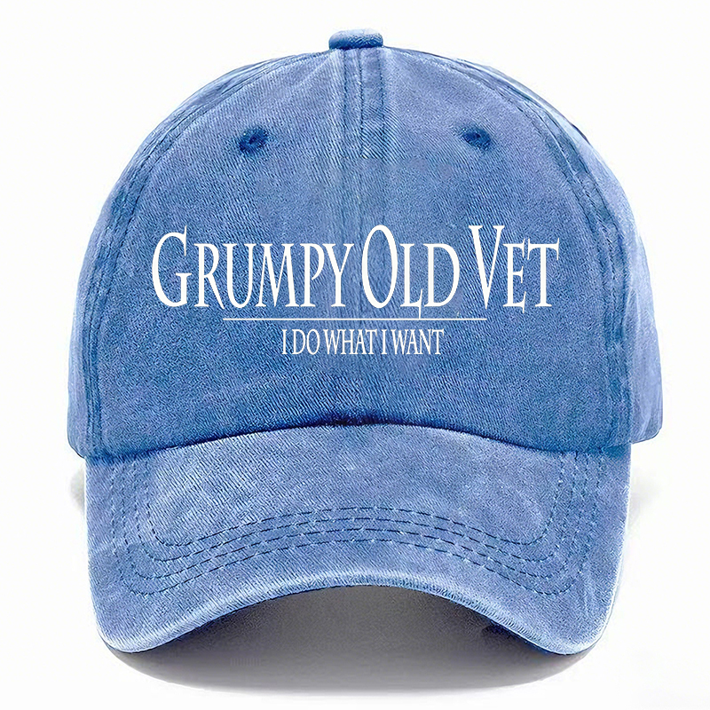 🧢GRUMPY OLD-Vintage Washed Baseball Cap