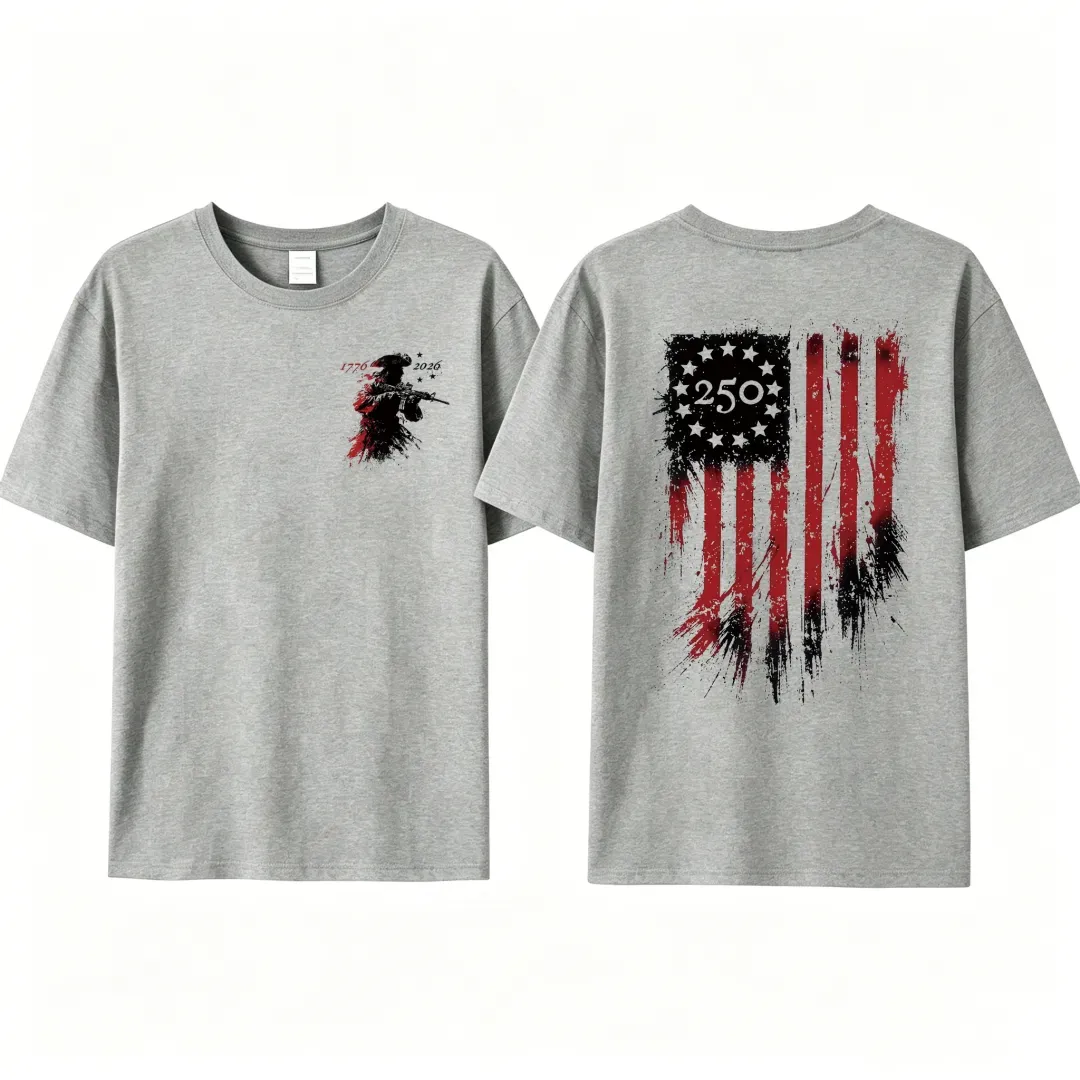 250th Anniversary Distressed American Flag T-Shirt
