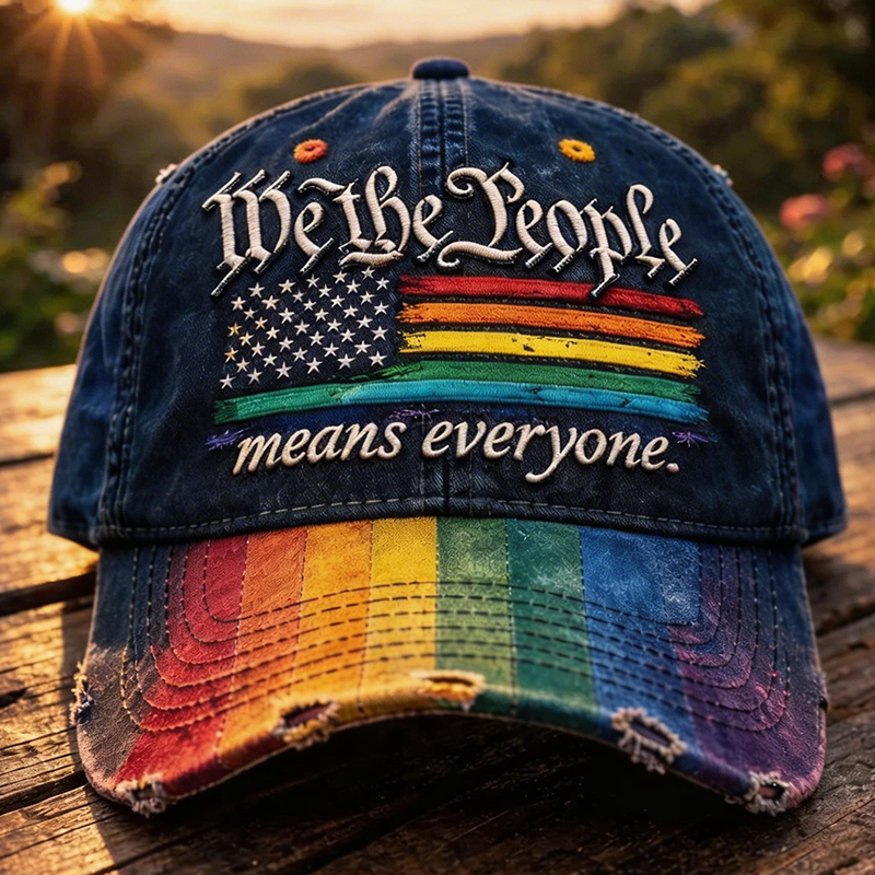 🔥Last Day 49% OFF -Rainbow Pride Month Gay Art Print Hat-GD