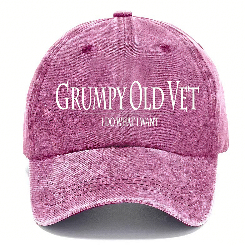 🧢GRUMPY OLD-Vintage Washed Baseball Cap