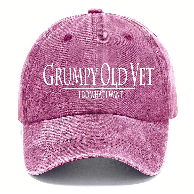 🧢GRUMPY OLD-Vintage Washed Baseball Cap