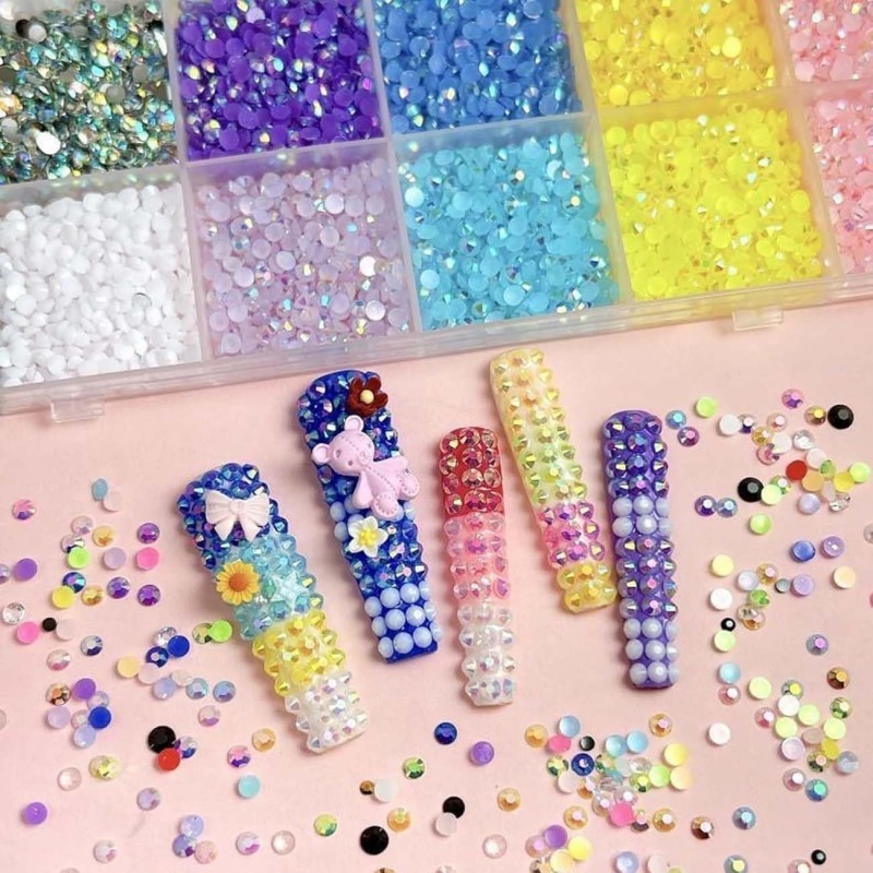 🔥[50% OFF LAST THREE DAYS]VIBRANT GEMS 26000Pcs Resin Rhinestones with Tweezers for Crafting Mixed-Color 3mm Bedazzling Crystal with 3Pcs 10ml B7000 Jewelry Glue for DIY Crafts Clothing Tumblers Shoes Fabric Nail Art Colorful-JKL