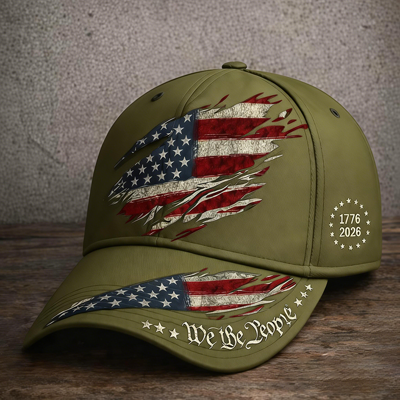 1776–2026 Patriotic We The People Baseball Cap