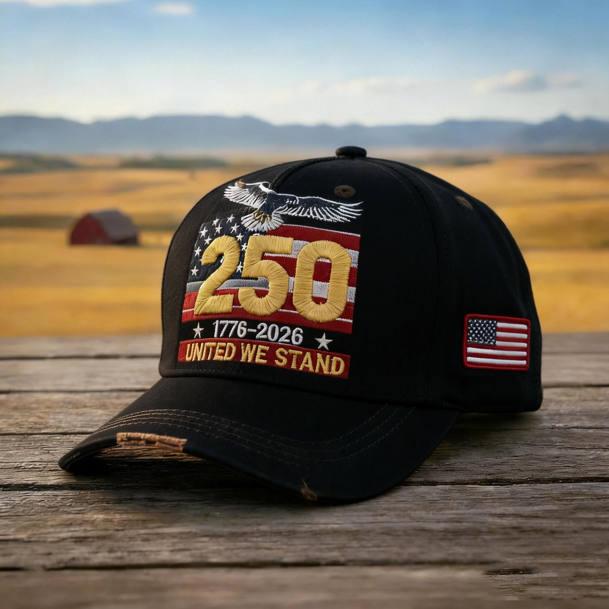 🔥USA 250th Anniversary Vintage Patchwork Baseball Cap