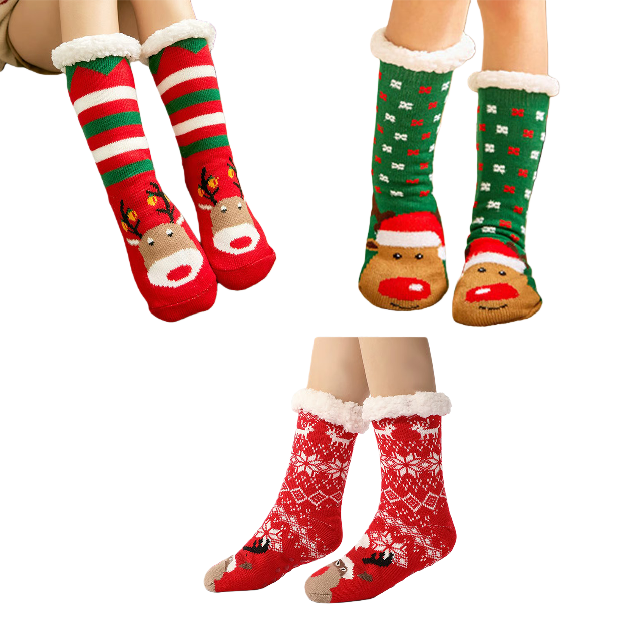 Cute Animal Ultra-thick Slipper Home Socks