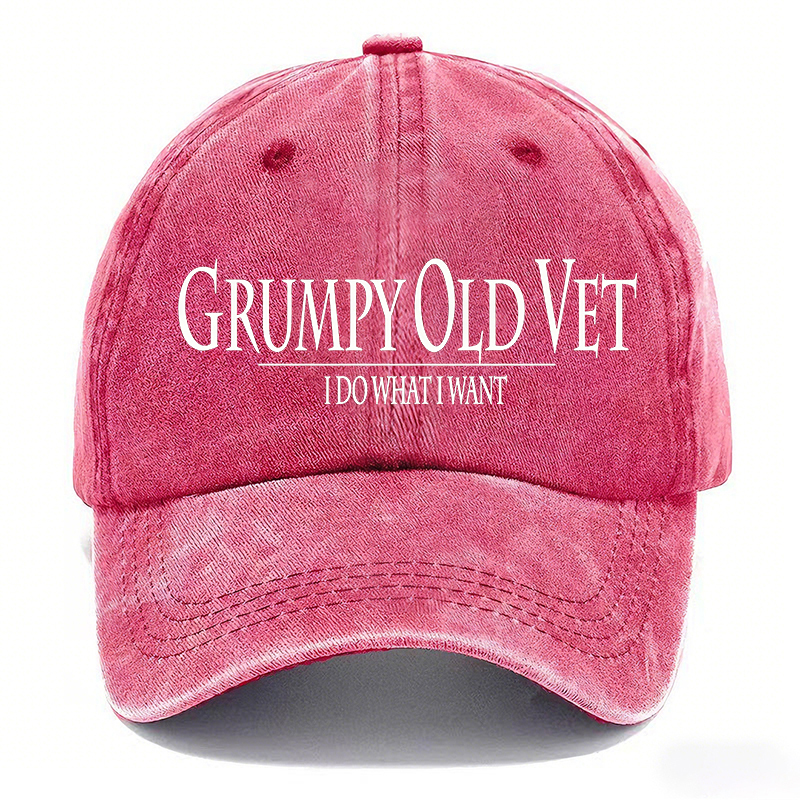 🧢GRUMPY OLD-Vintage Washed Baseball Cap