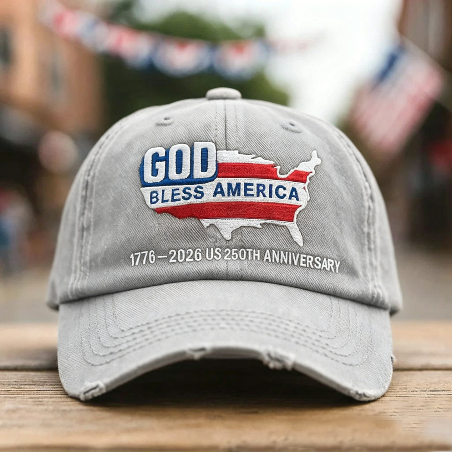 🇺🇸 God Bless America 250th Anniversary Vintage Cap
