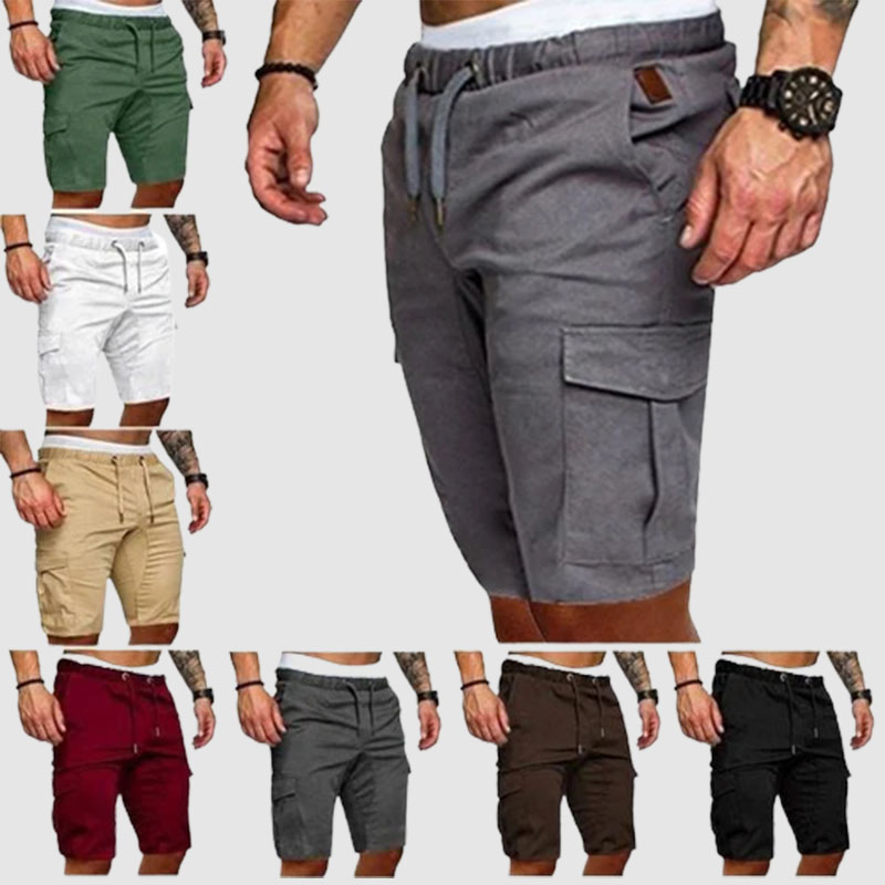 Summer Men's Fashion Beach Loose Cargo Shorts