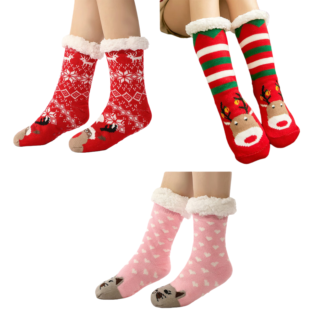 Cute Animal Ultra-thick Slipper Home Socks