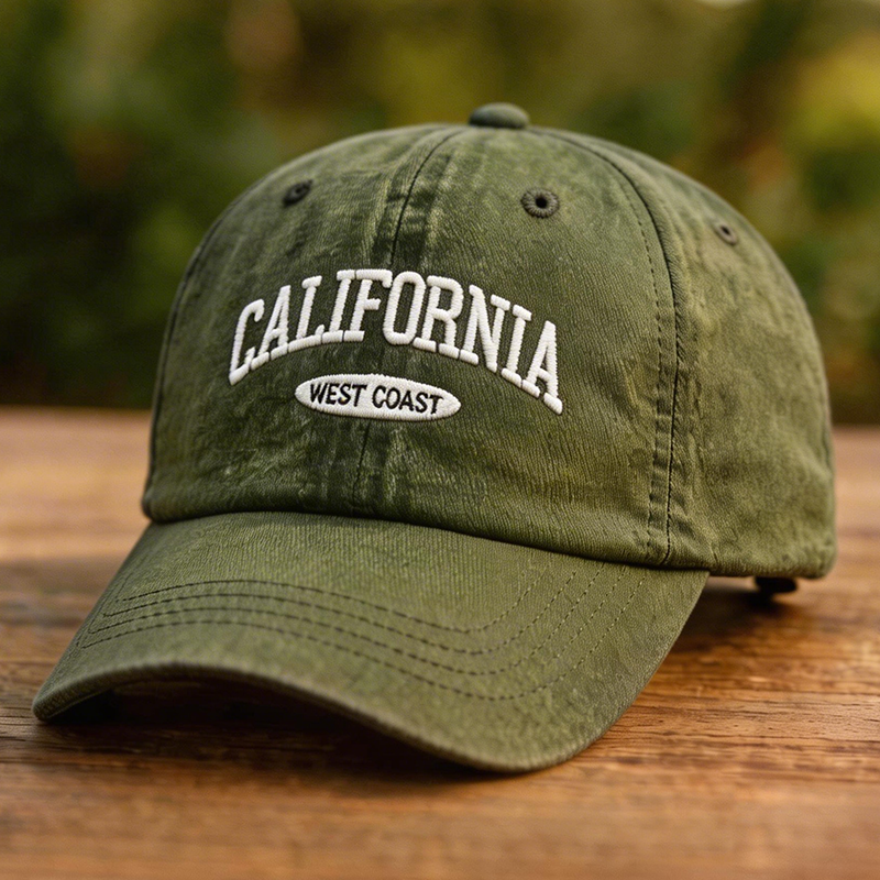 CALIFORNIA WEST COAST-Vintage Washed Baseball Cap