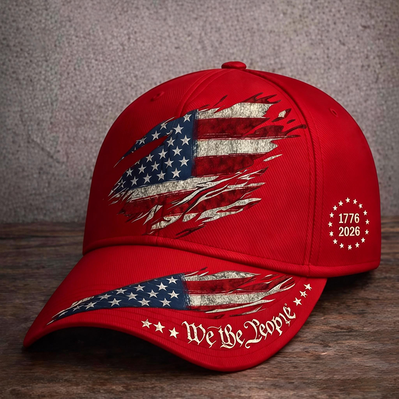 1776–2026 Patriotic We The People Baseball Cap