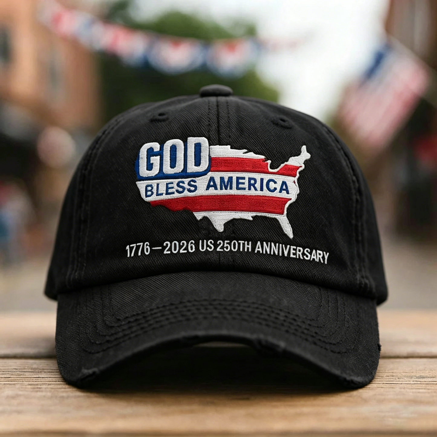 🇺🇸 God Bless America 250th Anniversary Vintage Cap