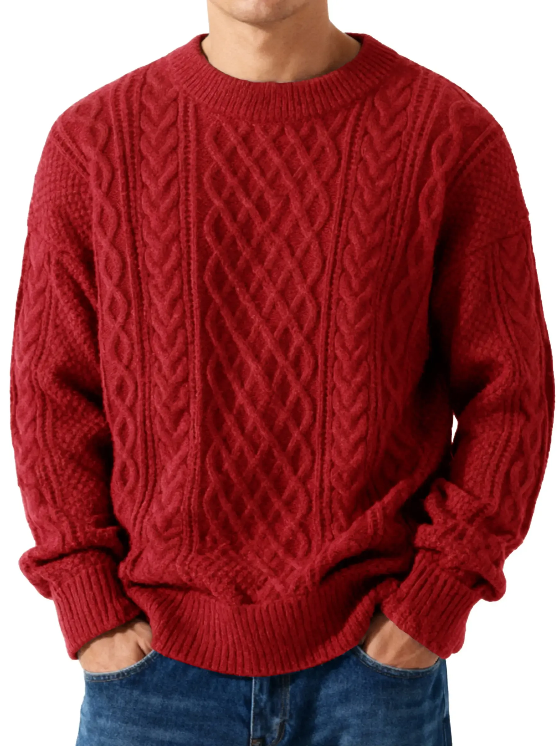 🎄 Clearance Sale 🔥 100% Premium Cashmere Men's Sweater — Classic and Timeless Style