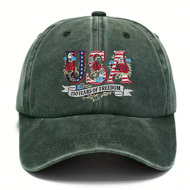 🇺🇸 USA 250 Years of Freedom Vintage Cap