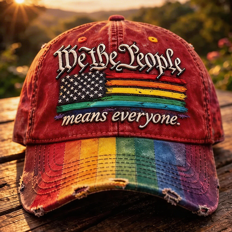 🔥Last Day 49% OFF -Rainbow Pride Month Gay Art Print Hat-GD
