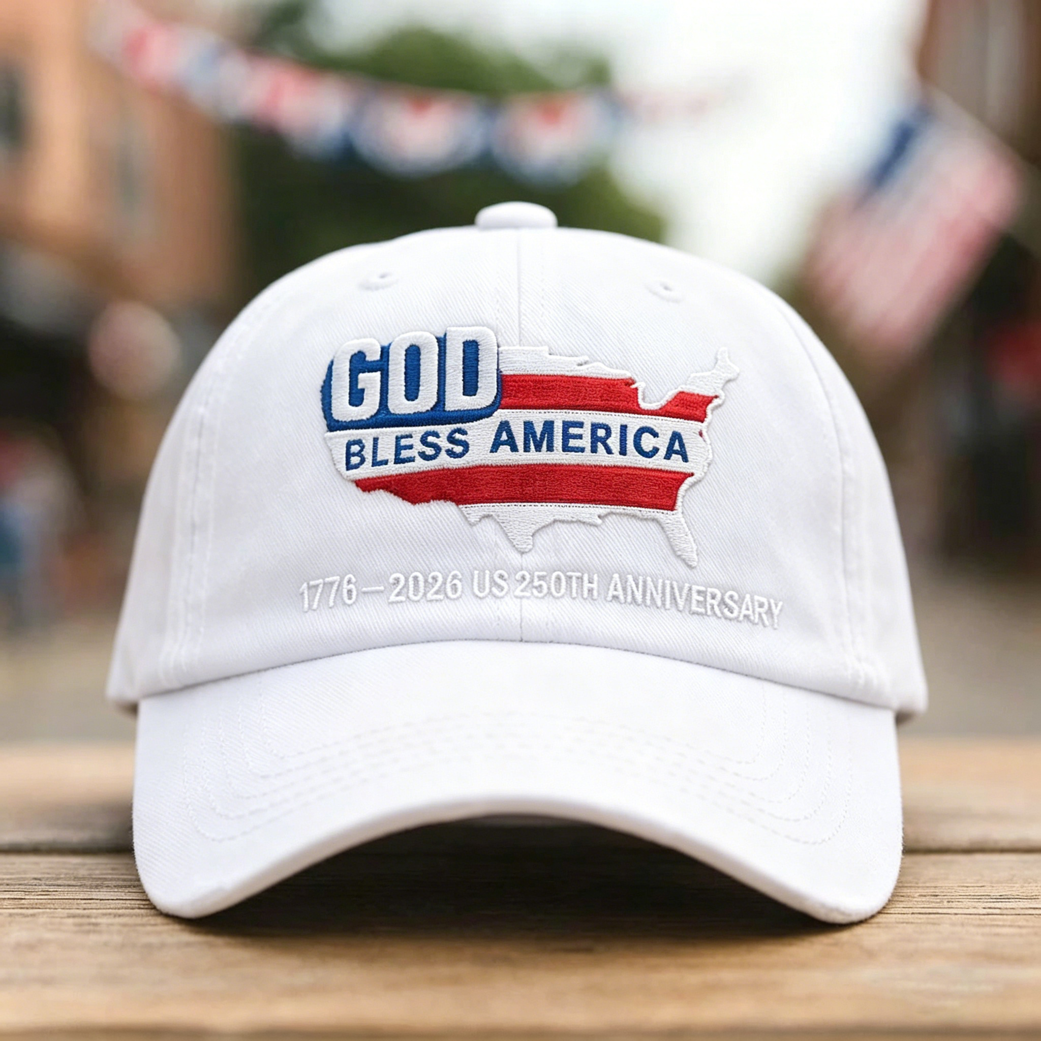 🇺🇸 God Bless America 250th Anniversary Vintage Cap