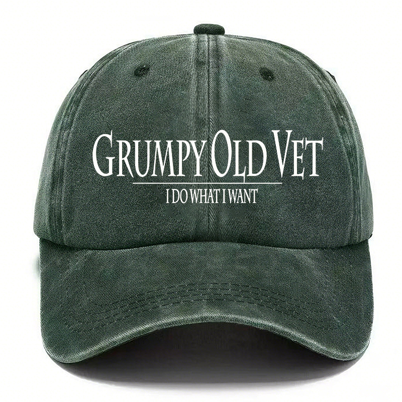 🧢GRUMPY OLD-Vintage Washed Baseball Cap
