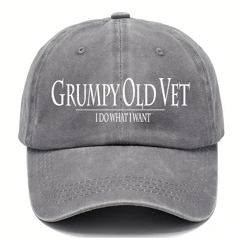 🧢GRUMPY OLD-Vintage Washed Baseball Cap