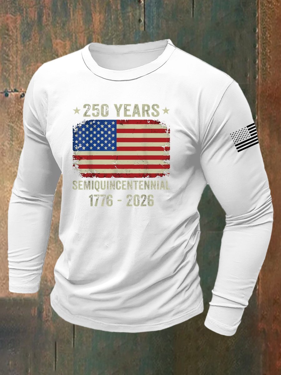 Men's Vintage Army 250th Anniversary Long-Sleeve T-Shirt
