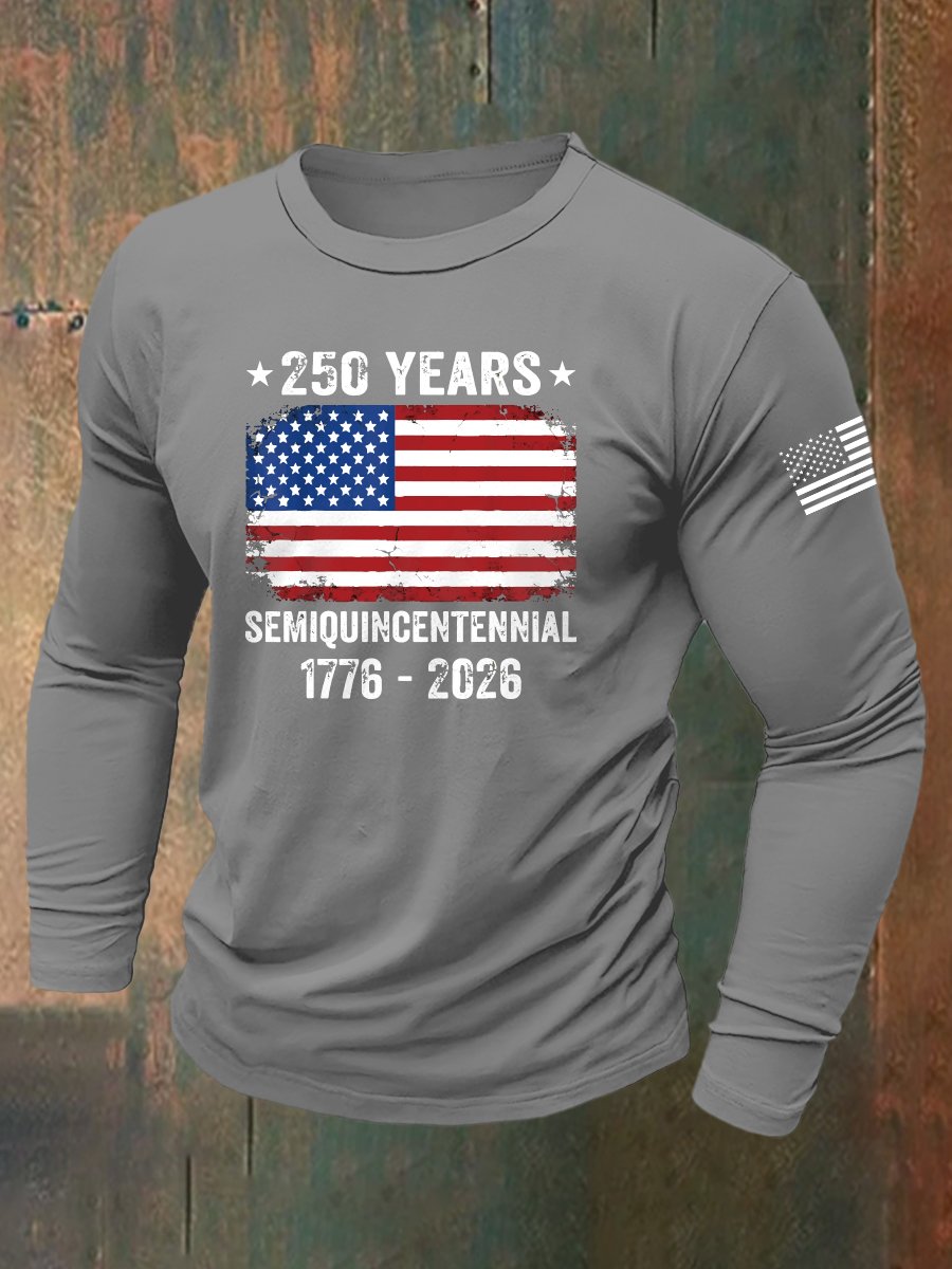 Men's Vintage Army 250th Anniversary Long-Sleeve T-Shirt