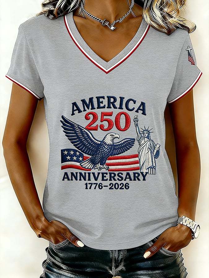 Women's Vintage America 250th Anniversary Faith Print T-Shirt
