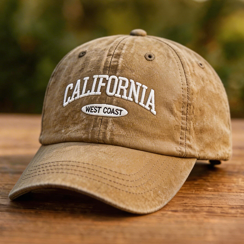 CALIFORNIA WEST COAST-Vintage Washed Baseball Cap