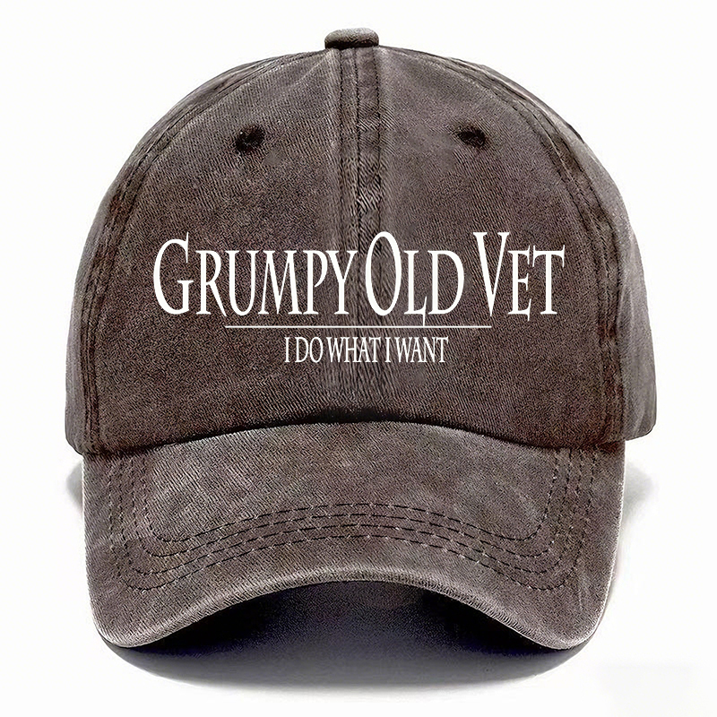 🧢GRUMPY OLD-Vintage Washed Baseball Cap
