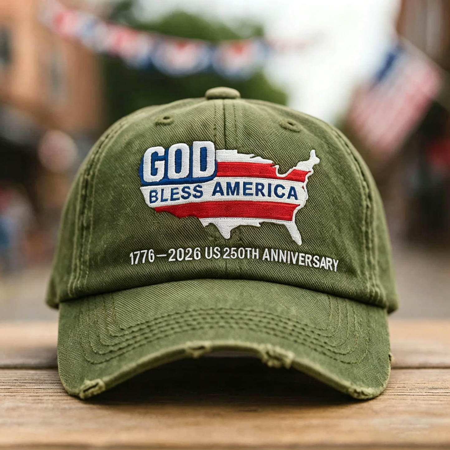 🇺🇸 God Bless America 250th Anniversary Vintage Cap