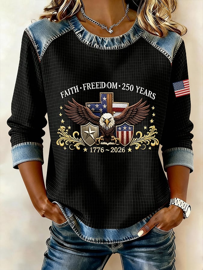 Women's 250th Anniversary Printed Short-Sleeved T-Shirt