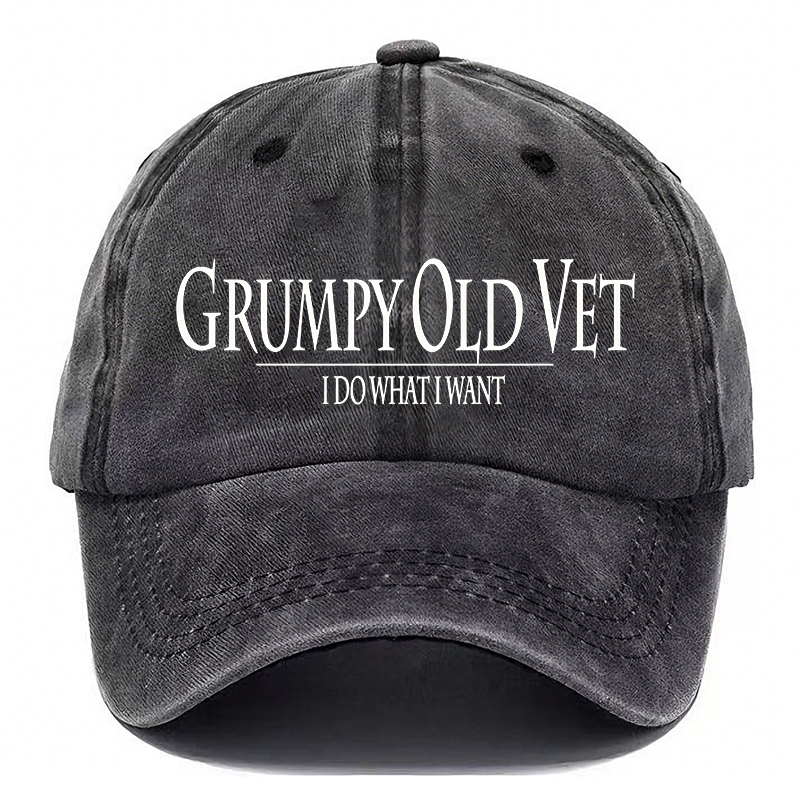 🧢GRUMPY OLD-Vintage Washed Baseball Cap