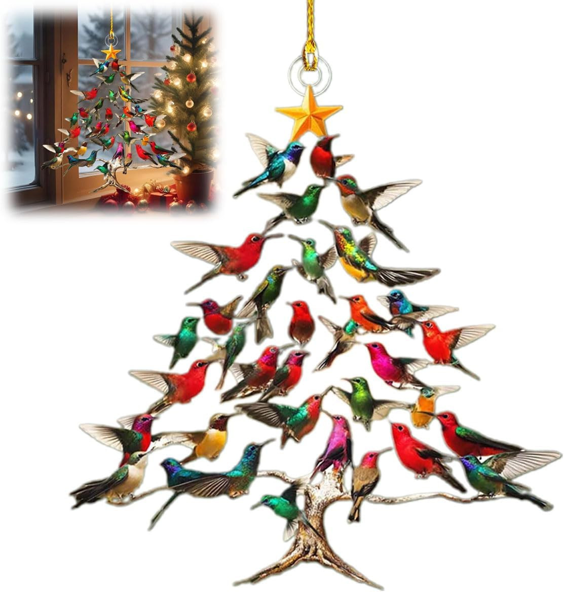 Rockin' Around The Guitar Christmas Tree Ornament