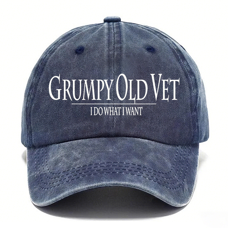 🧢GRUMPY OLD-Vintage Washed Baseball Cap