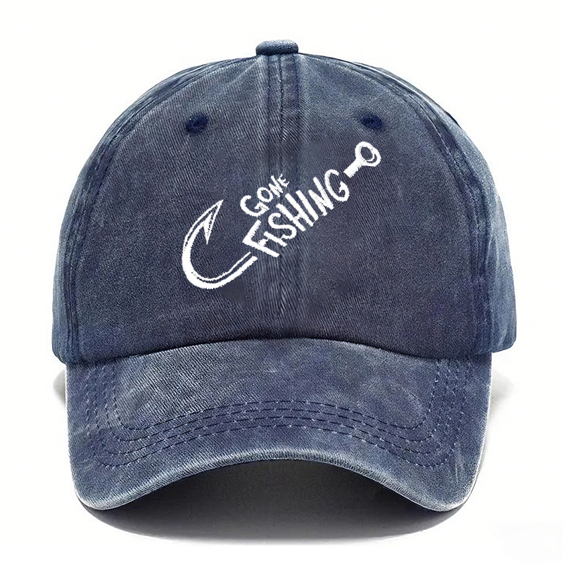 Going Fishing Cap— Vintage Washed Baseball Cap