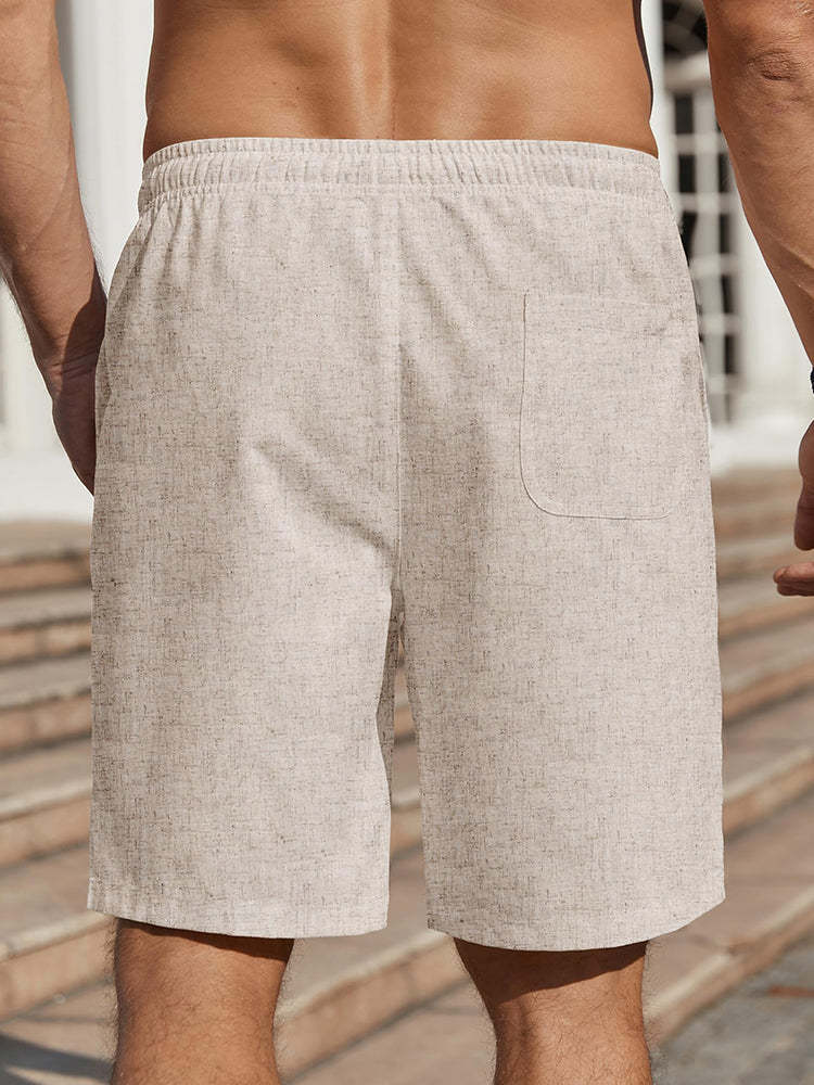 Casual Summer Linen Blend Shorts 