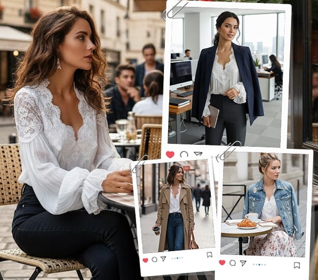 lace-patchwork-v-neck-blouse