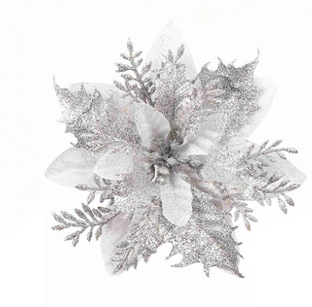 Christmas Tree Poinsettia Ornaments