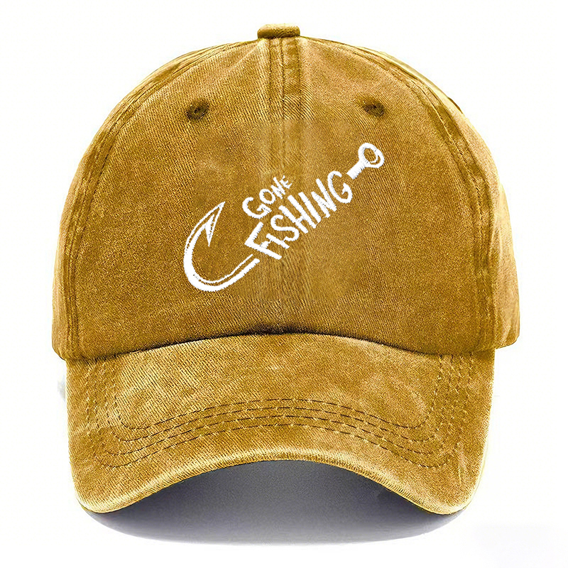 Going Fishing Cap— Vintage Washed Baseball Cap